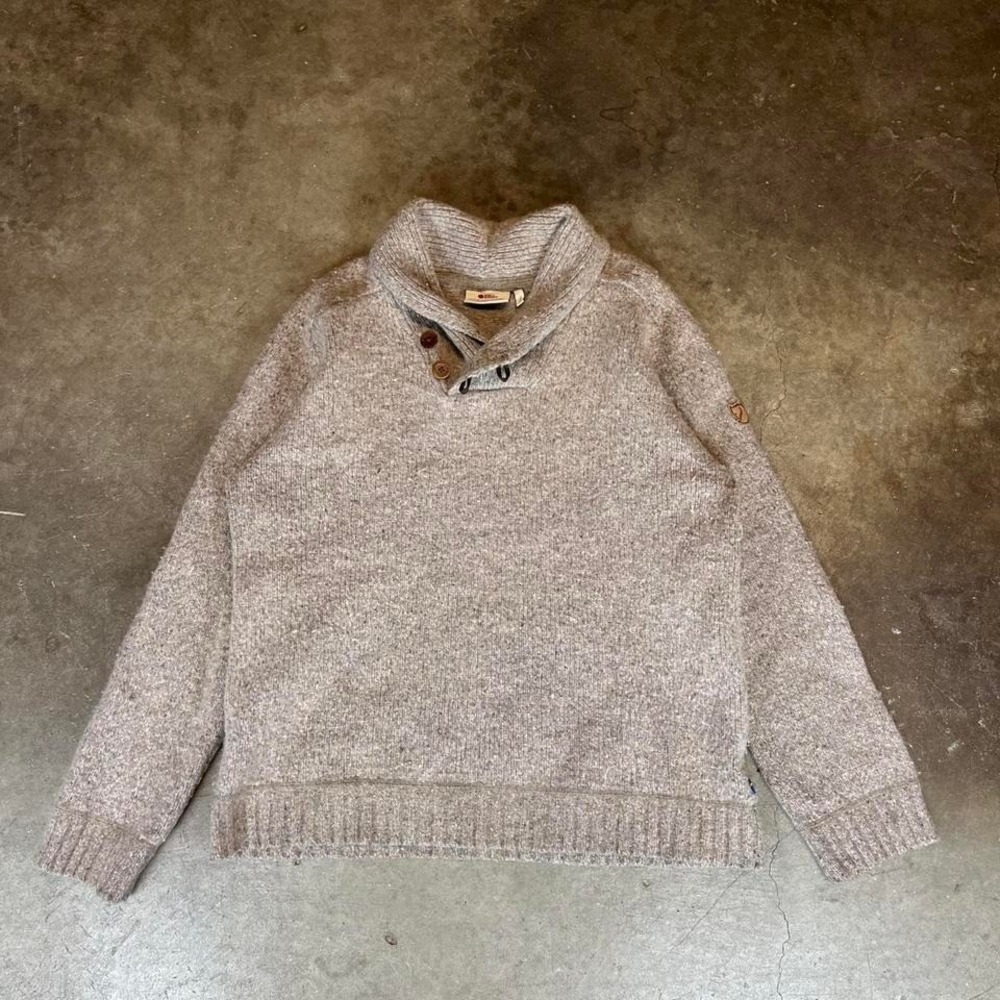 Fjallraven brown wool sweater Men's Size XXL